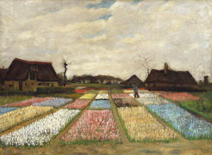Flower Beds in Holland (c. 1883), a painting by Vincent Willem van Gogh (born March 30, 1853, in