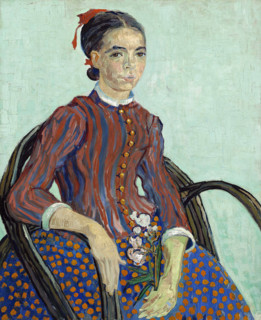 La MousmE (1888), a young girl in Arles, painting by Vincent Willem van Gogh (born March 30, 1853