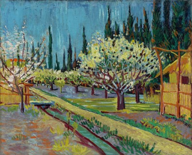 Orchard Bordered by Cypresses (1888)