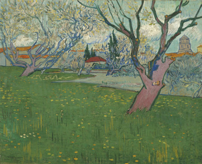 Orchards in Blossom, View of Arles (1889), a painting by Vincent Willem van Gogh (born March 30,