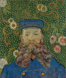 Portrait of Joseph Roulin (1889), a painting by Vincent Willem van Gogh (born March 30, 1853, in