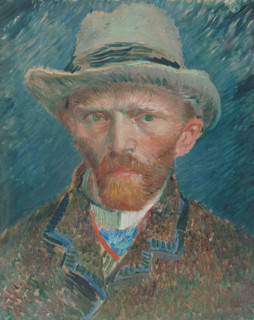 Self-portrait (1887), painting by Vincent Willem van Gogh (born March 30, 1853 in Groot-Zundert,
