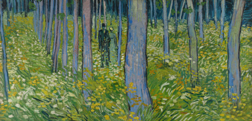 Undergrowth with Two Figures (1890), painting by Vincent Willem van Gogh (born March 30, 1853 in
