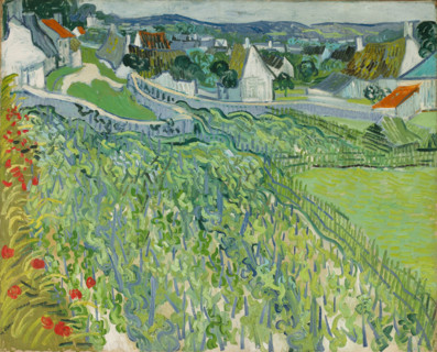 Vineyards at Auvers (1890), a painting by Vincent Willem van Gogh (born March 30, 1853, in