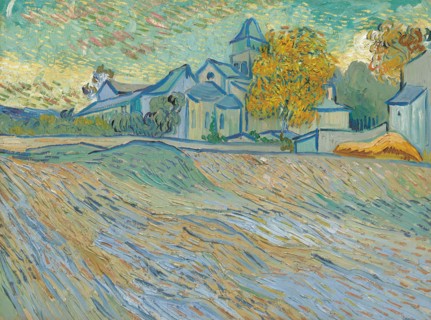 View of the Asylum and Chapel of Saint-Paul de Mausole (Saint-REmy) (1889)