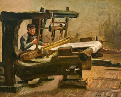 Weaver Facing Right (1884)