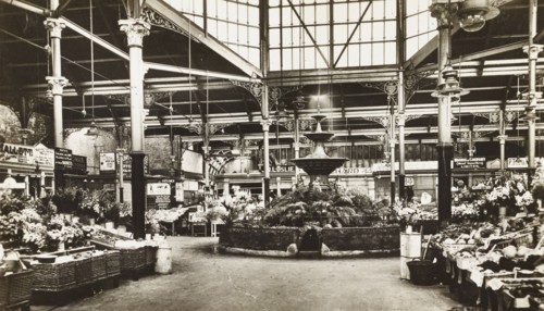United Kingdom, Central Market of Saint Helier, Jersey Island, 1910 circa