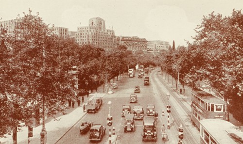 United Kingdom, Thames Embankment, London, 1940 circa