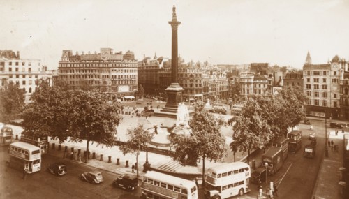 United Kingdom, Trafalgar Square, London, 1951 circa