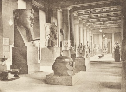 United Kingdom, Egyptian Gallery at The British Museum, London 1880 circa