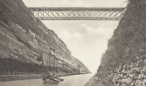 Greece, Athens, Canal of Corinth, 1960 circa