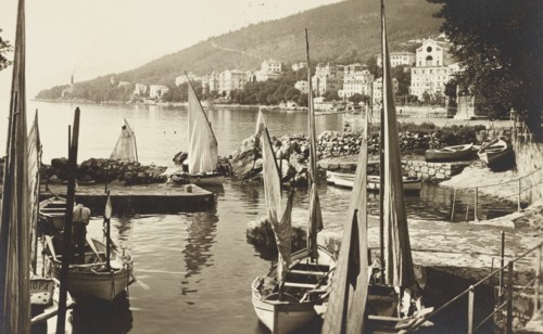 Jugoslavia, Croatia, Abbazia Harbour, today's Opatija, 1930 circa