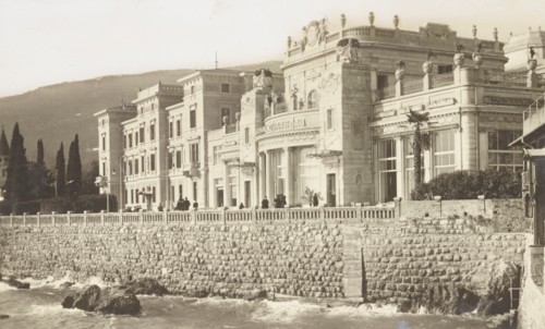 Jugoslavia, Croatia, The Hotel Kvarner and Café Quarnero in Abbazia, Opatija, 1930 circa