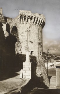 Jugoslavia, Korcula island, Kanavelic or Barbarigo Tower in Croatia, 1940 circa