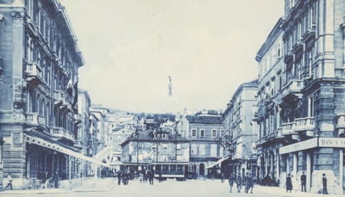 Croatia, Fiume City Dante Square, 1925 circa