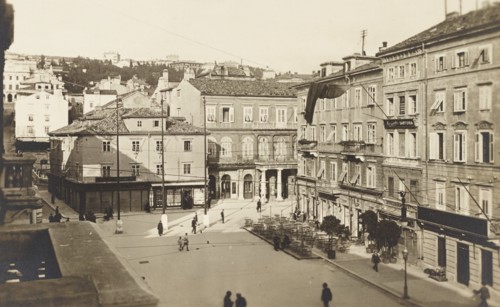 Croatia, Fiume City Dante Square, 1927 circa