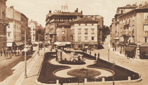 Croatia, Fiume City Queen Elena Square, 1913 circa