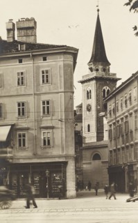 Croatia, Fiume, Bell Tower of the Church of the Assumption of the Blessed Virgin Mary, 1925 circa