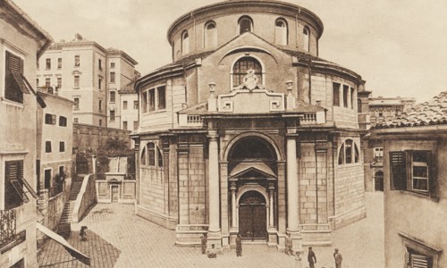 Croatia, Fiume, St. Vitus Cathedra, The church is famous for being the only monumental-sized Baroque rotunda built in Croatian territory, 1925 circa