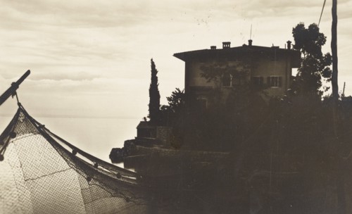Croatia, fishermen nets in Ica a little fishermen village nearby Abbazia, Opatija, Florida Pension, 1910 circa