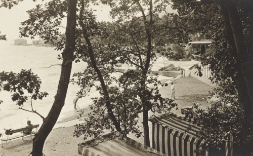 Croatia, beach resort in Ica a little fishermen village nearby Abbazia, Opatija, elite tourist destination during the Austro-Hungarian era, 1910 circa