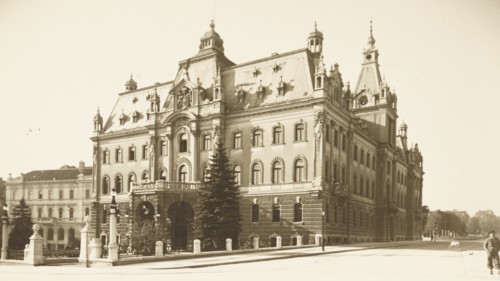 Slovenia, Lubiana Dezelni dvorec Palace now University, 1917 circa