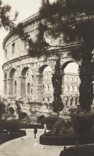 Croatia, view of the Pula arena, 1910 circa
