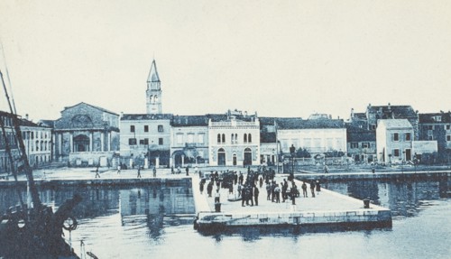 Croatia, Umag, landing pier 1916 circa