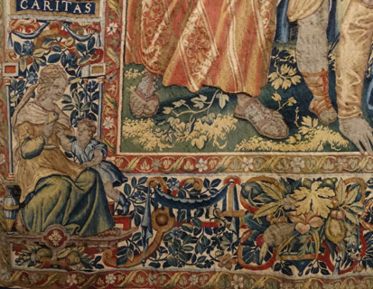 Fragment of a tapestry The Triumph of Pompey