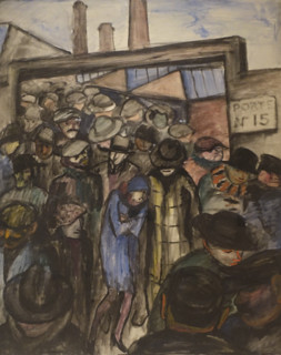 Renault Factory Workers leaving for lunch