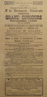 Advertisement for Bullfights
