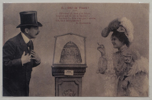 French satirical postcard from the series Oh! The Tiara!  Early 20th century