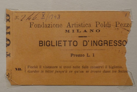 Ticket to the Poldi Pezzoli Museum in Milan