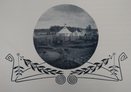 Officer Assembly tent and kitchen during maneuvers