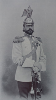 Portrait regiment commander Major General Baron Rausch von Traubenberg Evgeny Aleksandrovich (1855-1923)