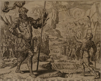 David confronts Goliath