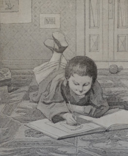 Illustration from the children's book 'Summer in Tsarskoe Selo