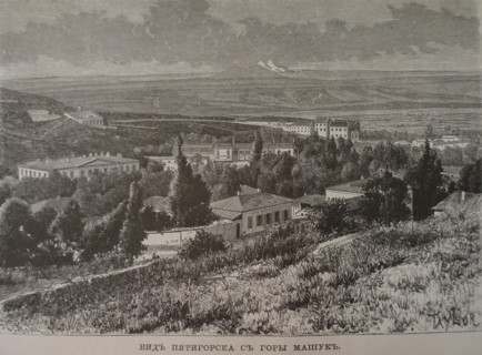 View of Pyatigorsk from Mount Mashuk