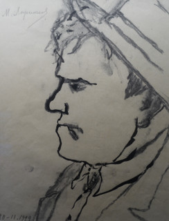 Portrait of Mayakovsky Vladimir Vladimirovich (1893-1930)