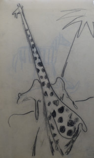Drawing of giraffe