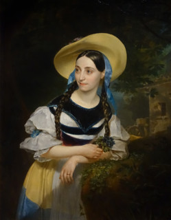 Portrait of Fanny Persiani-Tacchinardi as Amina in Vincenzo Bellini's opera La Sonnambula