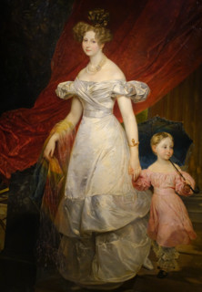 Fragment of the painting Portrait of Grand Duchess Elena Pavlovna with Her Daughter Maria