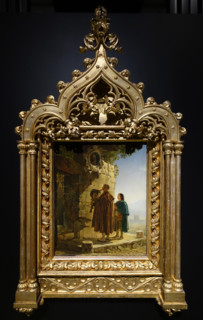 Pifferari in Front of the Image of Madonna