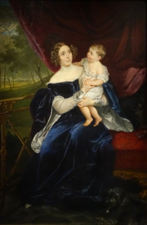 Portrait of the Countess Olga Orlova-Davydova with Her Daughter  Natalya Orlova-Davydova