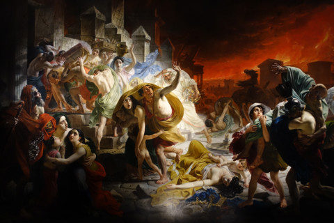 Fragment of the painting The Last Day of Pompeii