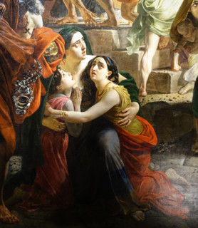 Fragment of the painting The Last Day of Pompeii