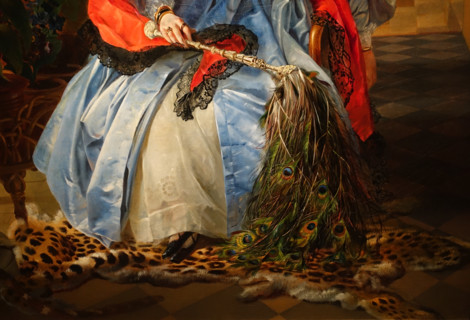 Fragment of the painting Portrait of Most Serene Princess Ekaterina Saltykova
