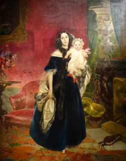 Portrait of Maria Bek with Her Daughter