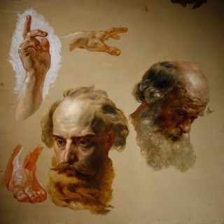Two Male Heads