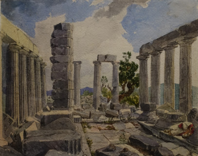 Interior View of the Temple of Apollo Epicurius in Phigalia